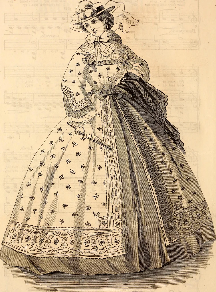 An illustration from Godey's lady's book, 1840, leaf 9