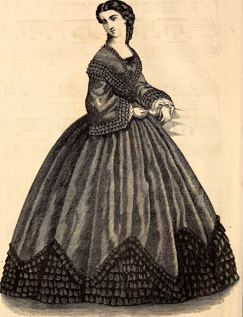 An illustration from Godey's lady's book, 1840, leaf 9