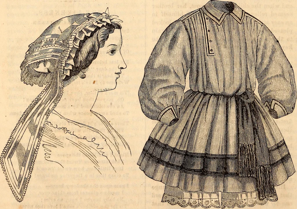 An illustration from Godey's lady's book, 1840, leaf 70