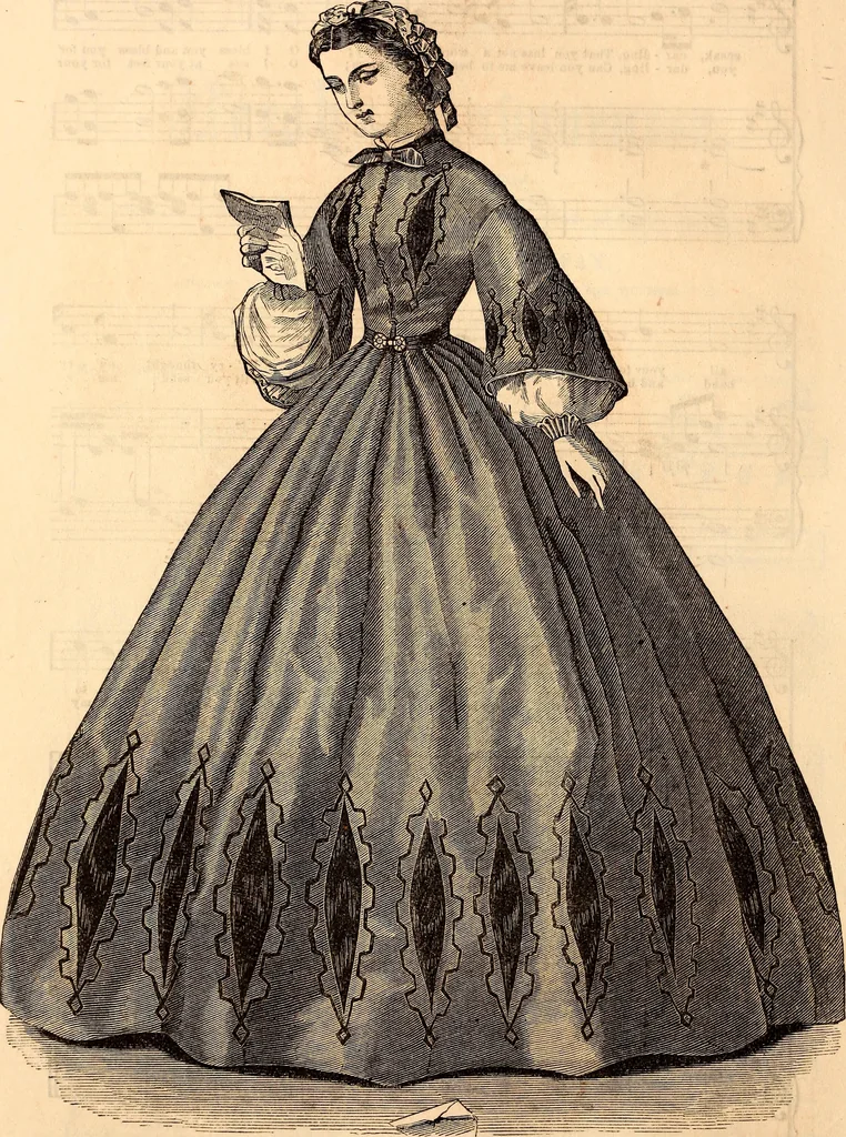An illustration from Godey's lady's book, 1840, leaf 17