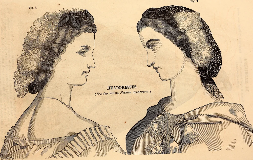 An illustration from Godey's lady's book, 1840, leaf 9