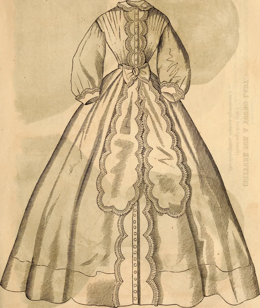An illustration from Godey's lady's book, 1840, leaf 14