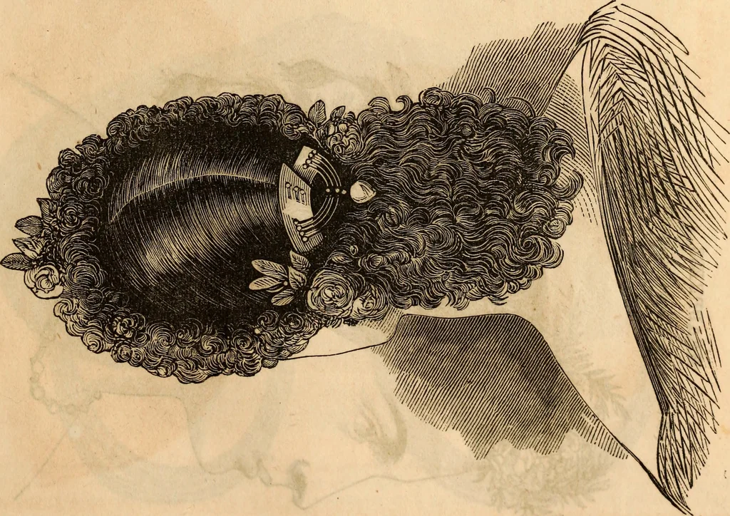 An illustration from Godey's lady's book, 1840, leaf 16