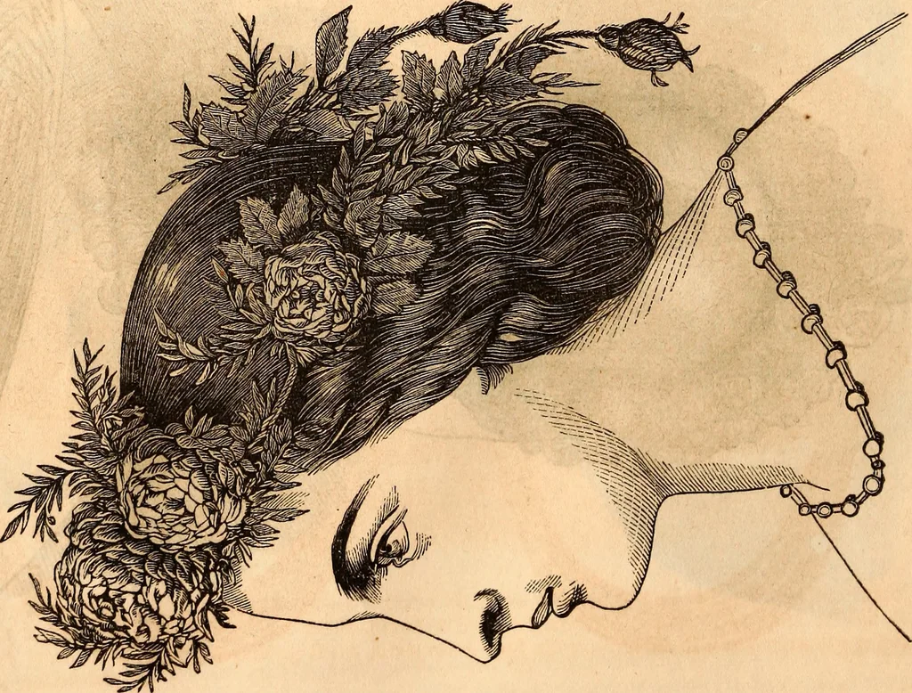 An illustration from Godey's lady's book, 1840, leaf 17