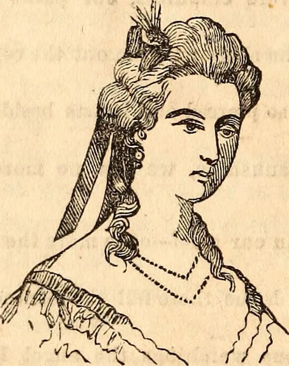 An illustration from Godey's lady's book, 1840, leaf 77
