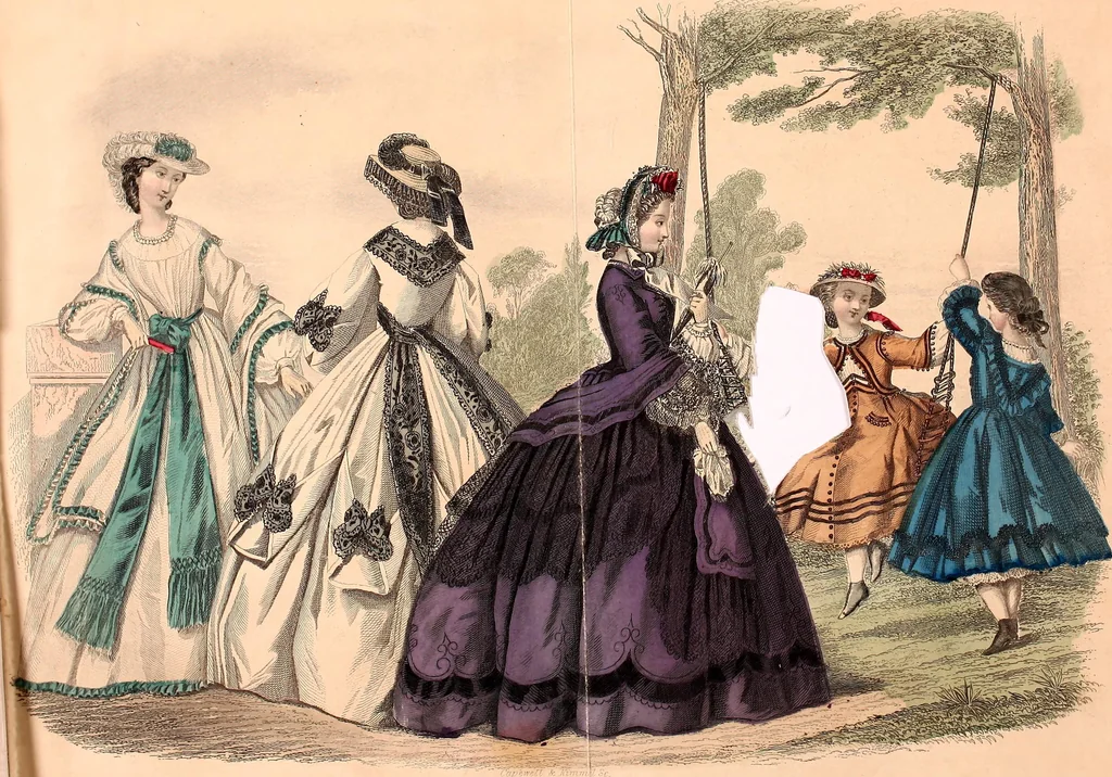 An illustration from Godey's lady's book, 1840, leaf 6
