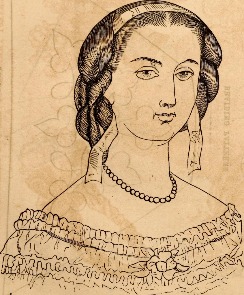 An illustration from Godey's lady's book, 1840, leaf 16