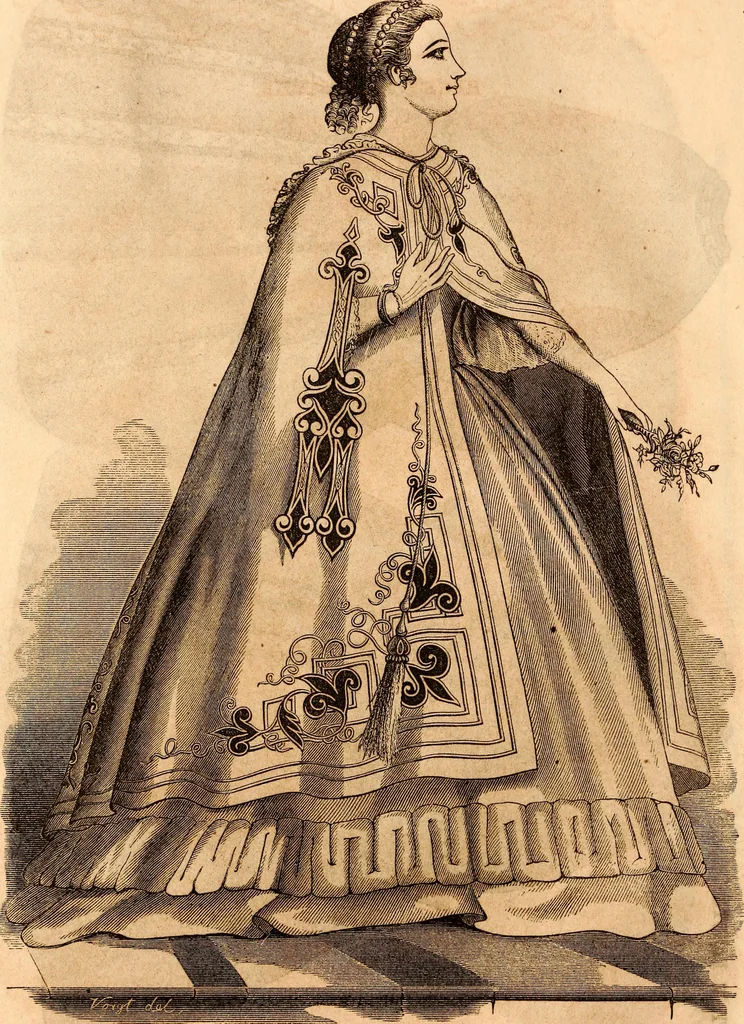 An illustration from Godey's lady's book, 1840, leaf 17