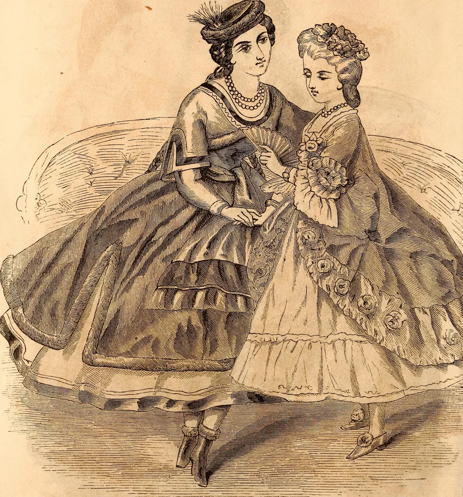 An illustration from Godey's lady's book, 1840, leaf 19