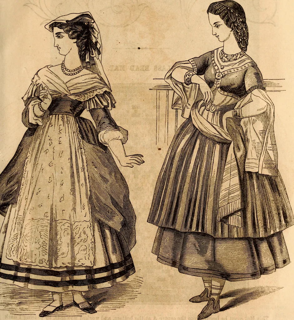 An illustration from Godey's lady's book, 1840, leaf 20