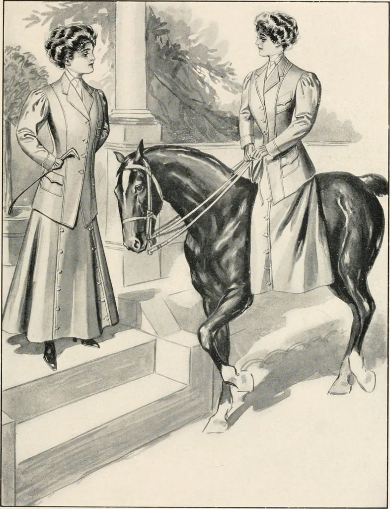 An illustration from Godiva riding habit, The, 1908, leaf 12