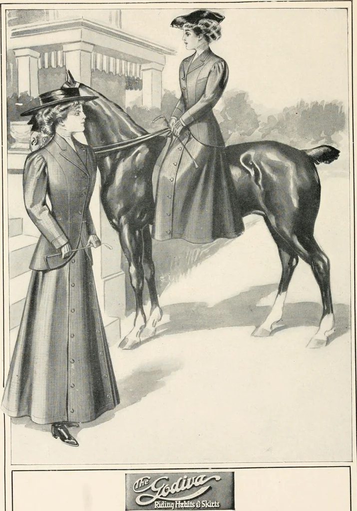 An illustration from Godiva riding habit, The, 1908, leaf 13