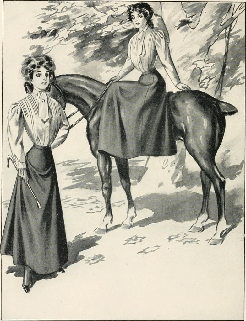 An illustration from Godiva riding habit, The, 1908, leaf 15