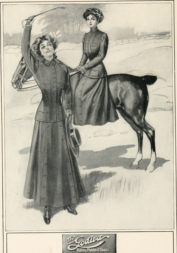 An illustration from Godiva riding habit, The, 1908, leaf 7