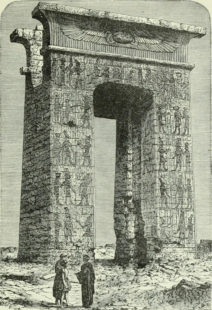 An illustration from Gods and devils of mankind : the whole dark picture strikingly contrasted with the beauty and purity of revealed religion / by Frank S. Dobbins ; assisted by Hon. S. Wells Williams, 1897, leaf 112