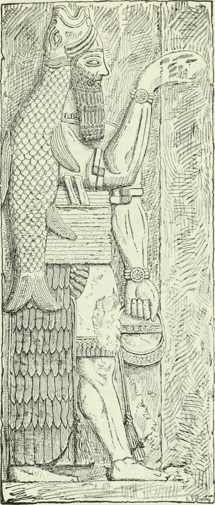 An illustration from Gods and devils of mankind : the whole dark picture strikingly contrasted with the beauty and purity of revealed religion / by Frank S. Dobbins ; assisted by Hon. S. Wells Williams, 1897, leaf 128