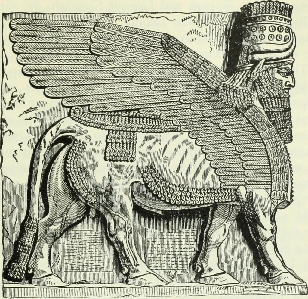 An illustration from Gods and devils of mankind : the whole dark picture strikingly contrasted with the beauty and purity of revealed religion / by Frank S. Dobbins ; assisted by Hon. S. Wells Williams, 1897, leaf 134