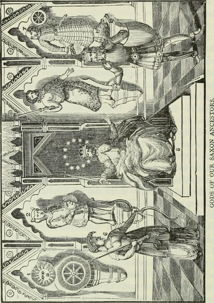 An illustration from Gods and devils of mankind : the whole dark picture strikingly contrasted with the beauty and purity of revealed religion / by Frank S. Dobbins ; assisted by Hon. S. Wells Williams, 1897, leaf 199