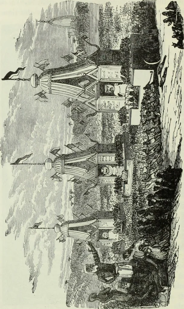 An illustration from Gods and devils of mankind : the whole dark picture strikingly contrasted with the beauty and purity of revealed religion / by Frank S. Dobbins ; assisted by Hon. S. Wells Williams, 1897, leaf 237