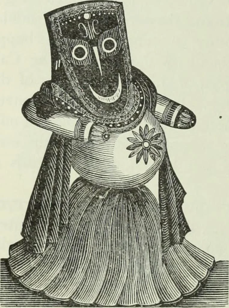 An illustration from Gods and devils of mankind : the whole dark picture strikingly contrasted with the beauty and purity of revealed religion / by Frank S. Dobbins ; assisted by Hon. S. Wells Williams, 1897, leaf 239