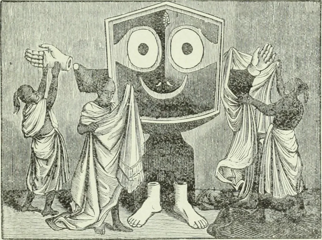 An illustration from Gods and devils of mankind : the whole dark picture strikingly contrasted with the beauty and purity of revealed religion / by Frank S. Dobbins ; assisted by Hon. S. Wells Williams, 1897, leaf 240