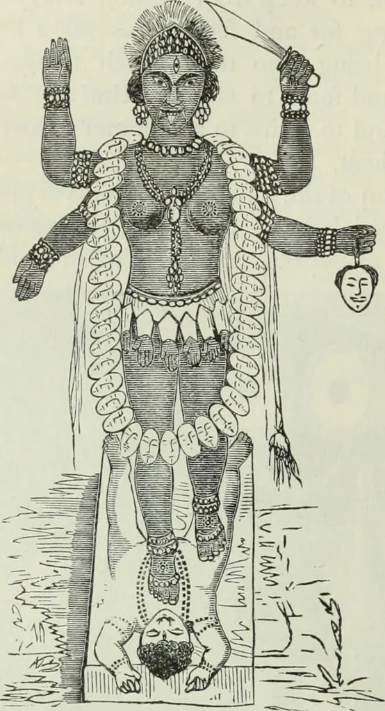 An illustration from Gods and devils of mankind : the whole dark picture strikingly contrasted with the beauty and purity of revealed religion / by Frank S. Dobbins ; assisted by Hon. S. Wells Williams, 1897, leaf 241