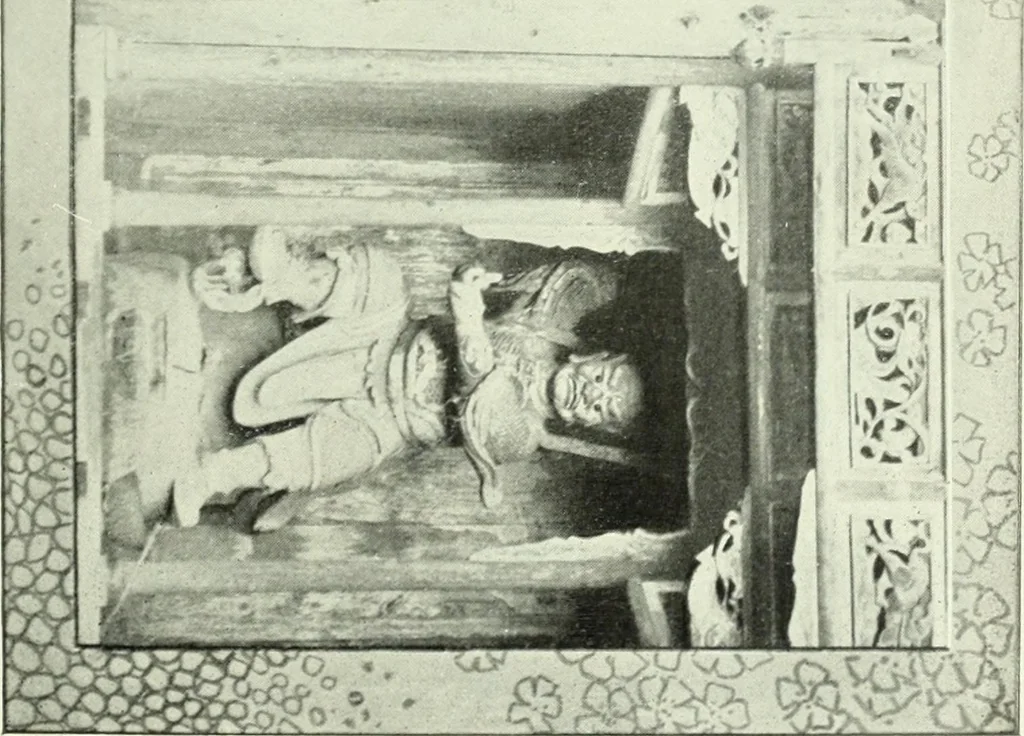 An illustration from Gods and devils of mankind : the whole dark picture strikingly contrasted with the beauty and purity of revealed religion / by Frank S. Dobbins ; assisted by Hon. S. Wells Williams, 1897, leaf 260