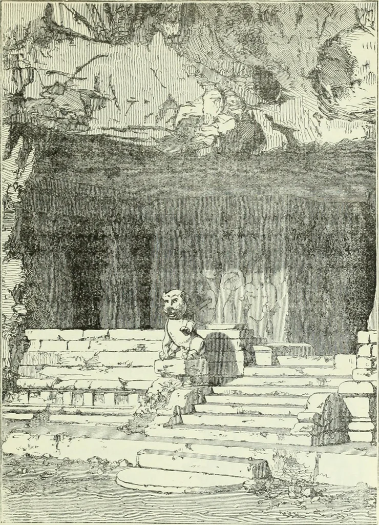 An illustration from Gods and devils of mankind : the whole dark picture strikingly contrasted with the beauty and purity of revealed religion / by Frank S. Dobbins ; assisted by Hon. S. Wells Williams, 1897, leaf 262
