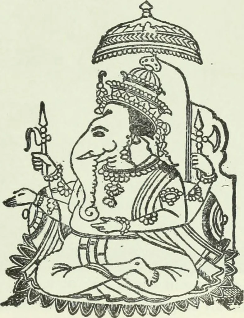 An illustration from Gods and devils of mankind : the whole dark picture strikingly contrasted with the beauty and purity of revealed religion / by Frank S. Dobbins ; assisted by Hon. S. Wells Williams, 1897, leaf 264