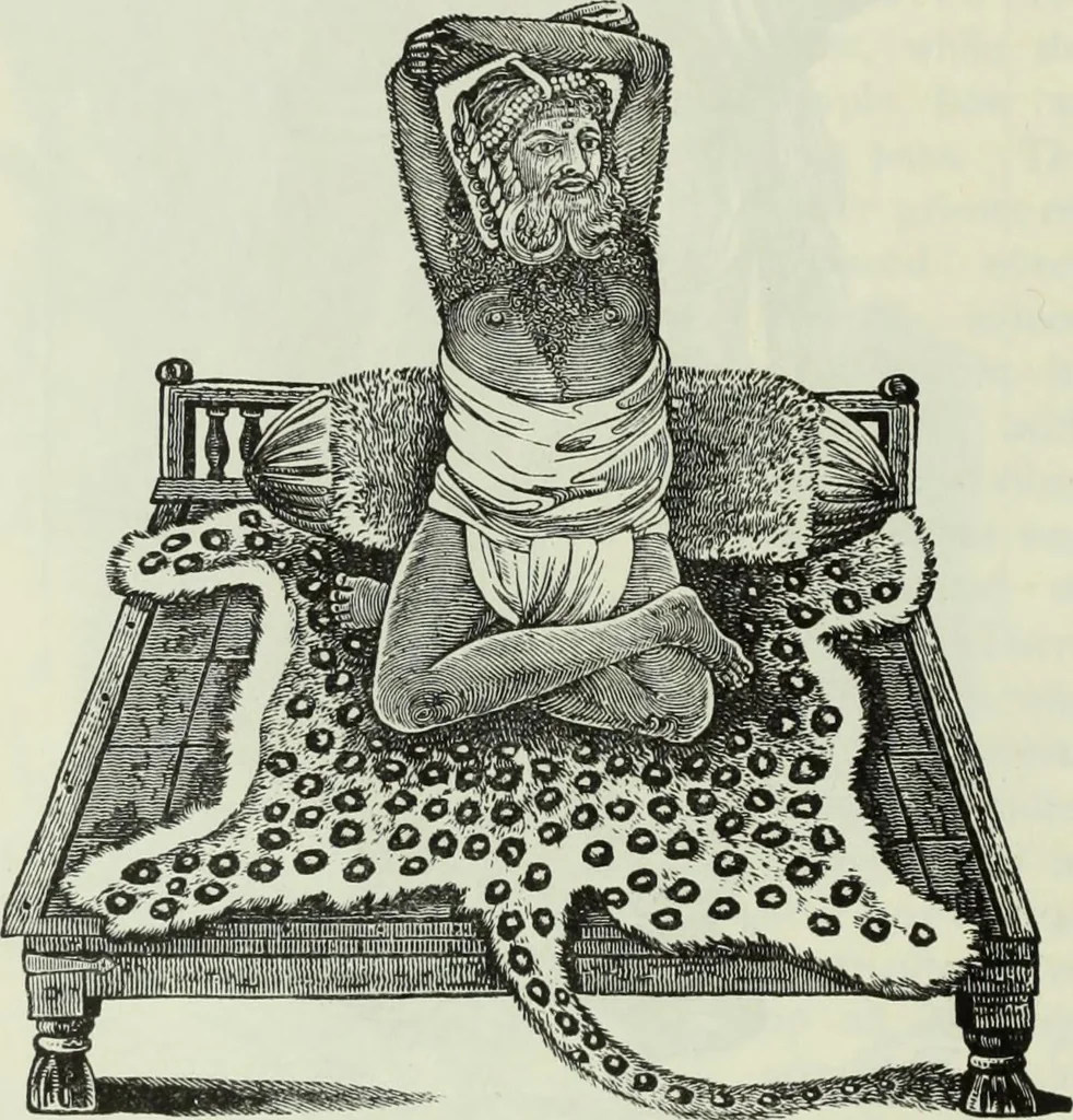 An illustration from Gods and devils of mankind : the whole dark picture strikingly contrasted with the beauty and purity of revealed religion / by Frank S. Dobbins ; assisted by Hon. S. Wells Williams, 1897, leaf 283