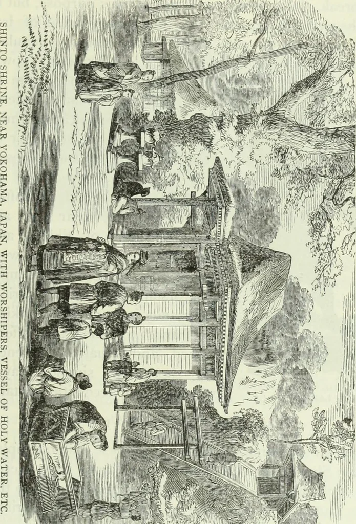 An illustration from Gods and devils of mankind : the whole dark picture strikingly contrasted with the beauty and purity of revealed religion / by Frank S. Dobbins ; assisted by Hon. S. Wells Williams, 1897, leaf 332