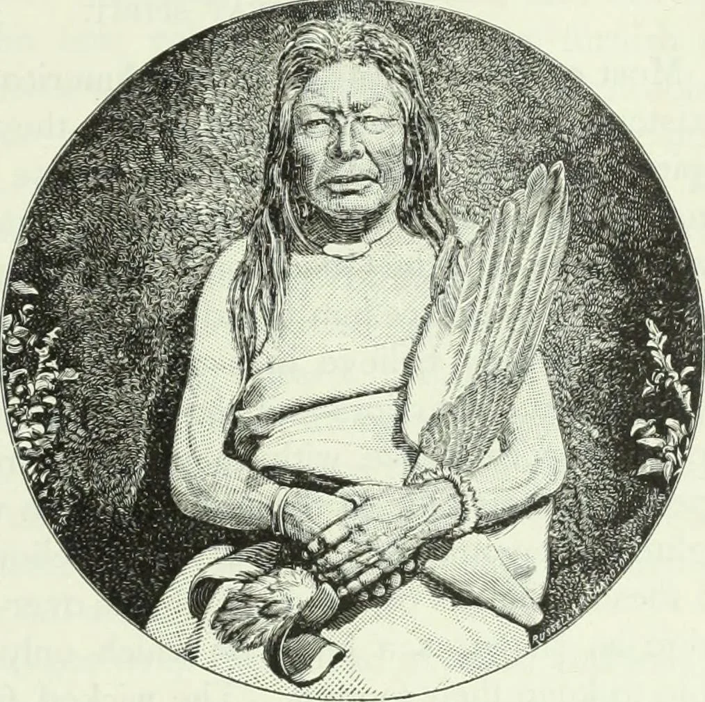 An illustration from Gods and devils of mankind : the whole dark picture strikingly contrasted with the beauty and purity of revealed religion / by Frank S. Dobbins ; assisted by Hon. S. Wells Williams, 1897, leaf 364