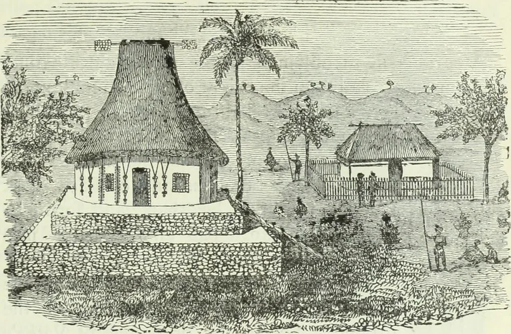 An illustration from Gods and devils of mankind : the whole dark picture strikingly contrasted with the beauty and purity of revealed religion / by Frank S. Dobbins ; assisted by Hon. S. Wells Williams, 1897, leaf 392