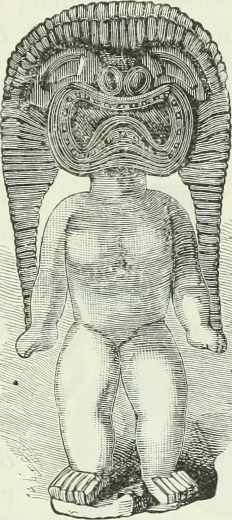 An illustration from Gods and devils of mankind : the whole dark picture strikingly contrasted with the beauty and purity of revealed religion / by Frank S. Dobbins ; assisted by Hon. S. Wells Williams, 1897, leaf 394