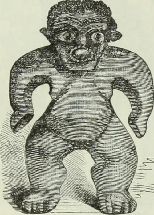 An illustration from Gods and devils of mankind : the whole dark picture strikingly contrasted with the beauty and purity of revealed religion / by Frank S. Dobbins ; assisted by Hon. S. Wells Williams, 1897, leaf 395