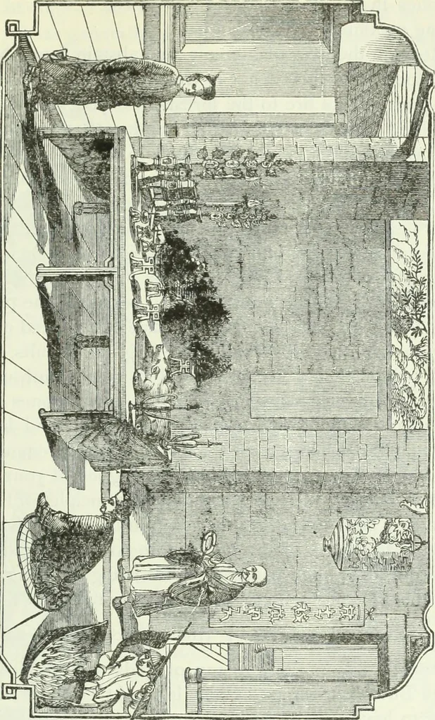 An illustration from Gods and devils of mankind : the whole dark picture strikingly contrasted with the beauty and purity of revealed religion / by Frank S. Dobbins ; assisted by Hon. S. Wells Williams, 1897, leaf 434