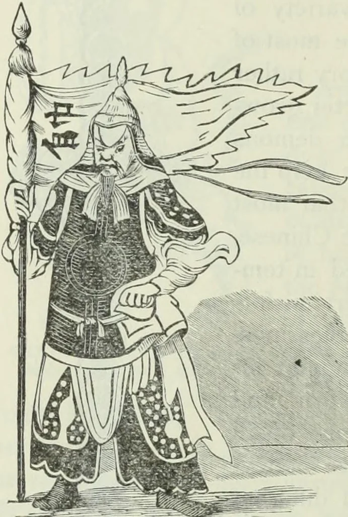 An illustration from Gods and devils of mankind : the whole dark picture strikingly contrasted with the beauty and purity of revealed religion / by Frank S. Dobbins ; assisted by Hon. S. Wells Williams, 1897, leaf 441