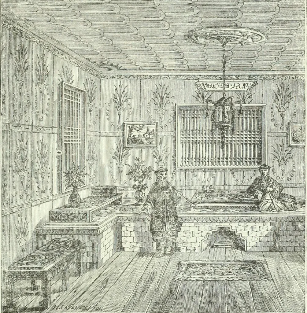 An illustration from Gods and devils of mankind : the whole dark picture strikingly contrasted with the beauty and purity of revealed religion / by Frank S. Dobbins ; assisted by Hon. S. Wells Williams, 1897, leaf 480