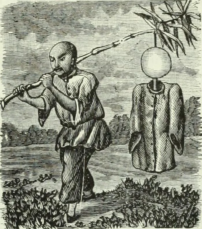 An illustration from Gods and devils of mankind : the whole dark picture strikingly contrasted with the beauty and purity of revealed religion / by Frank S. Dobbins ; assisted by Hon. S. Wells Williams, 1897, leaf 484