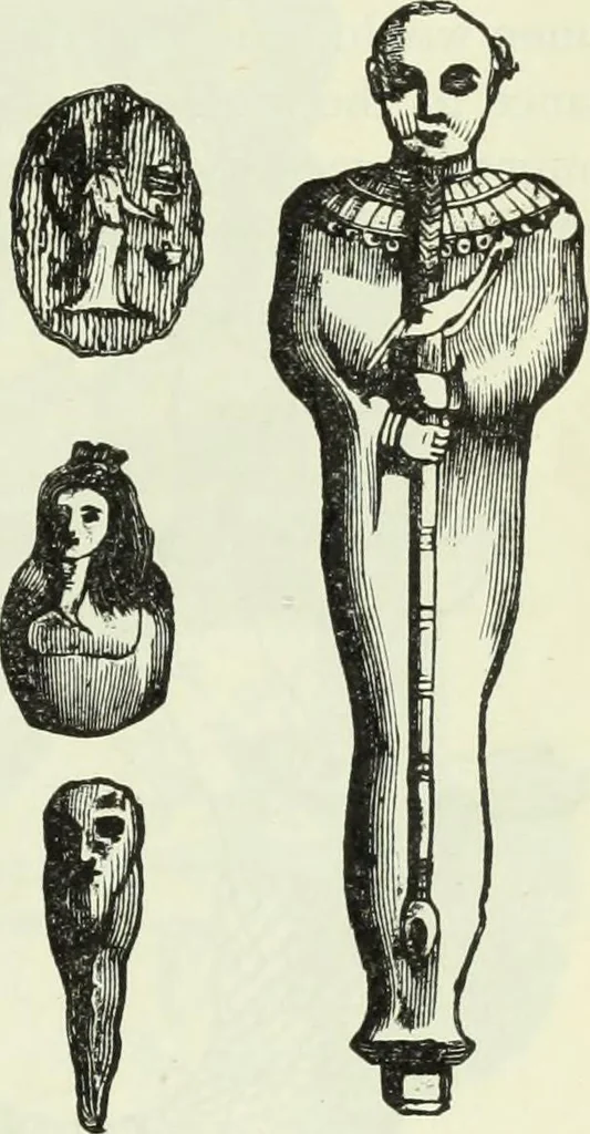 An illustration from Gods and devils of mankind : the whole dark picture strikingly contrasted with the beauty and purity of revealed religion / by Frank S. Dobbins ; assisted by Hon. S. Wells Williams, 1897, leaf 52