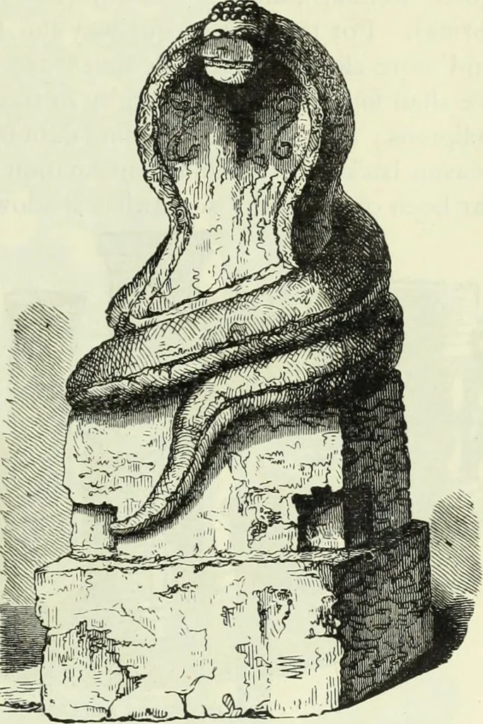An illustration from Gods and devils of mankind : the whole dark picture strikingly contrasted with the beauty and purity of revealed religion / by Frank S. Dobbins ; assisted by Hon. S. Wells Williams, 1897, leaf 54