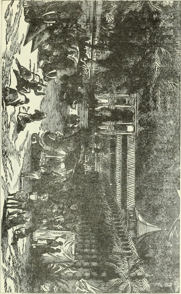 An illustration from Gods and devils of mankind : the whole dark picture strikingly contrasted with the beauty and purity of revealed religion / by Frank S. Dobbins ; assisted by Hon. S. Wells Williams, 1897, leaf 554