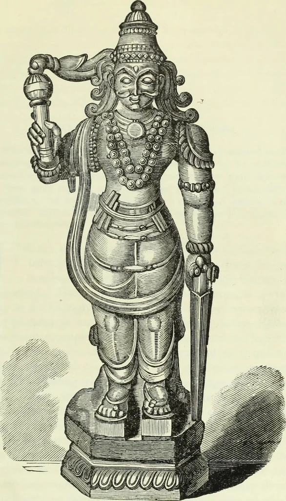 An illustration from Gods and devils of mankind : the whole dark picture strikingly contrasted with the beauty and purity of revealed religion / by Frank S. Dobbins ; assisted by Hon. S. Wells Williams, 1897, leaf 56