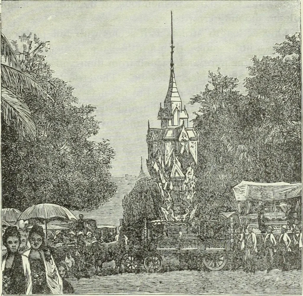 An illustration from Gods and devils of mankind : the whole dark picture strikingly contrasted with the beauty and purity of revealed religion / by Frank S. Dobbins ; assisted by Hon. S. Wells Williams, 1897, leaf 574