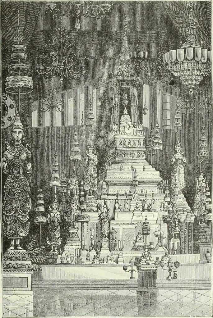 An illustration from Gods and devils of mankind : the whole dark picture strikingly contrasted with the beauty and purity of revealed religion / by Frank S. Dobbins ; assisted by Hon. S. Wells Williams, 1897, leaf 582