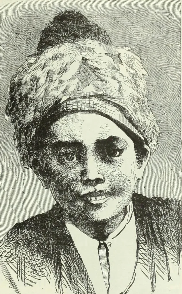 An illustration from Gods and devils of mankind : the whole dark picture strikingly contrasted with the beauty and purity of revealed religion / by Frank S. Dobbins ; assisted by Hon. S. Wells Williams, 1897, leaf 600