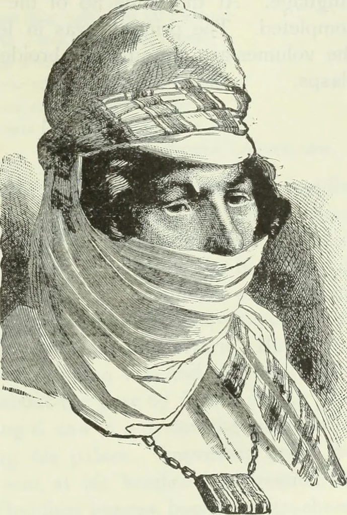 An illustration from Gods and devils of mankind : the whole dark picture strikingly contrasted with the beauty and purity of revealed religion / by Frank S. Dobbins ; assisted by Hon. S. Wells Williams, 1897, leaf 610