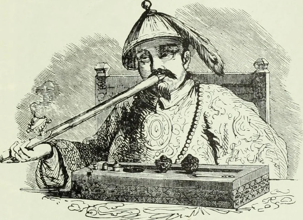 An illustration from Gods and devils of mankind : the whole dark picture strikingly contrasted with the beauty and purity of revealed religion / by Frank S. Dobbins ; assisted by Hon. S. Wells Williams, 1897, leaf 616