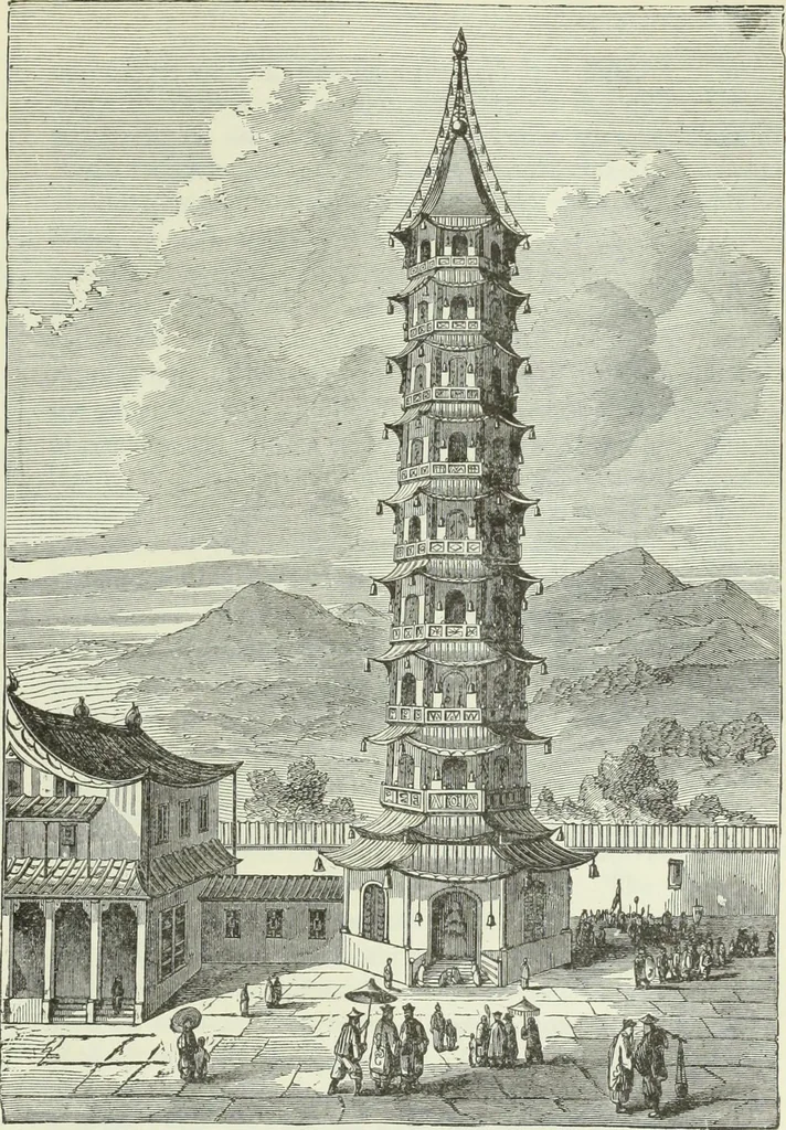 An illustration from Gods and devils of mankind : the whole dark picture strikingly contrasted with the beauty and purity of revealed religion / by Frank S. Dobbins ; assisted by Hon. S. Wells Williams, 1897, leaf 618