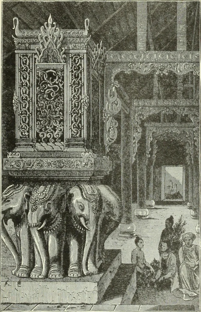 An illustration from Gods and devils of mankind : the whole dark picture strikingly contrasted with the beauty and purity of revealed religion / by Frank S. Dobbins ; assisted by Hon. S. Wells Williams, 1897, leaf 634